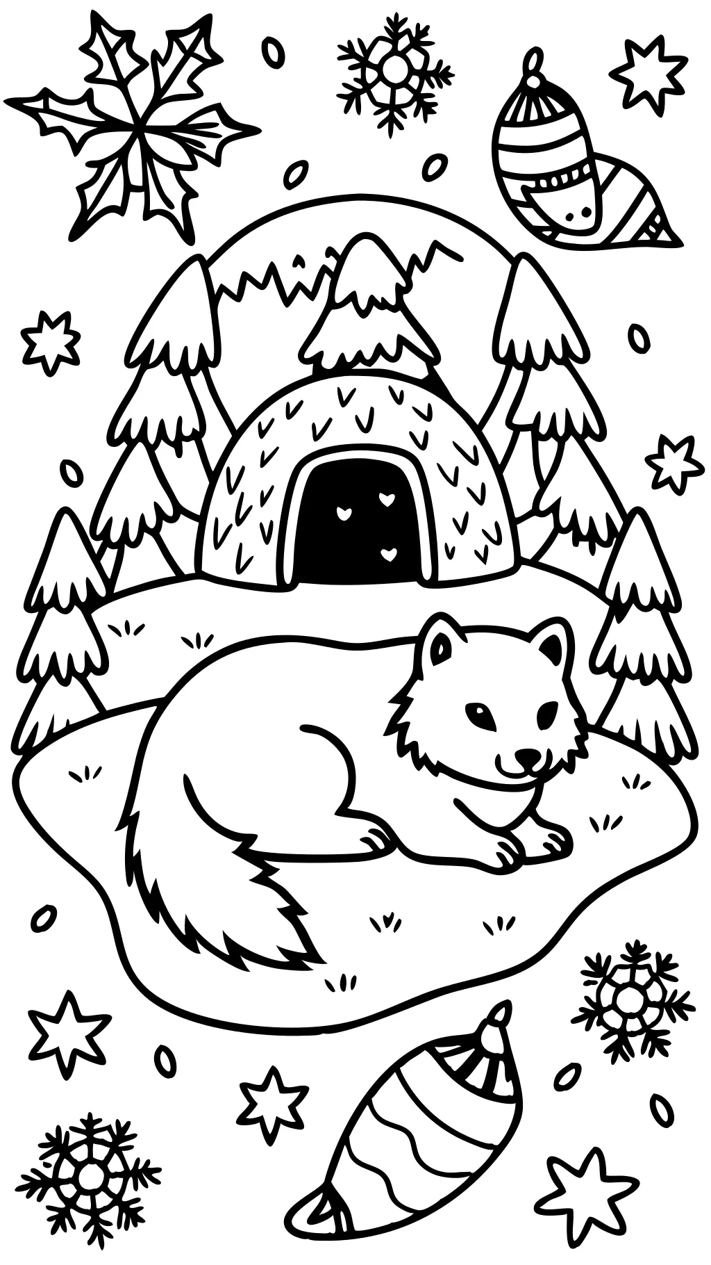 coloring pages hibernating animals